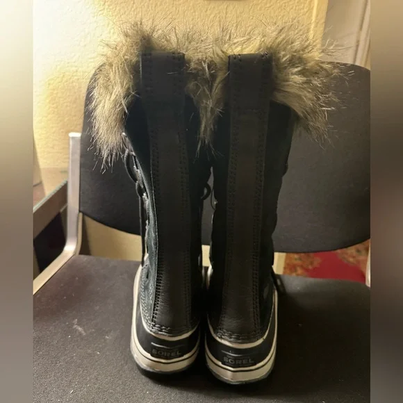 Sorel Joan of Arctic Waterproof Lace Up Faux Fur Boots Size 7.5 New With Tags - Picture 6 of 14